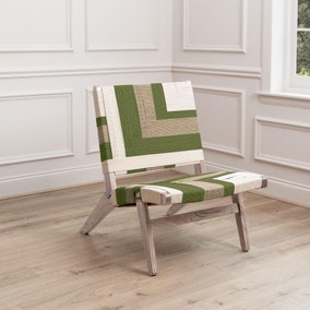 Ballari Woven Fabric Accent Chair