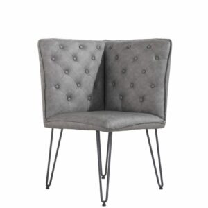 Kijuni Grey Studded Back Corner Bench – NetFurniture