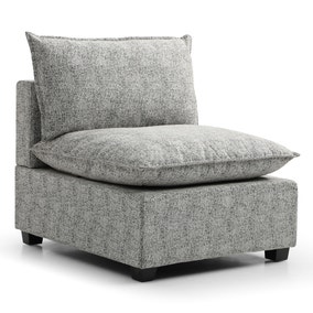 Moda Boucle Modular Armless Chair